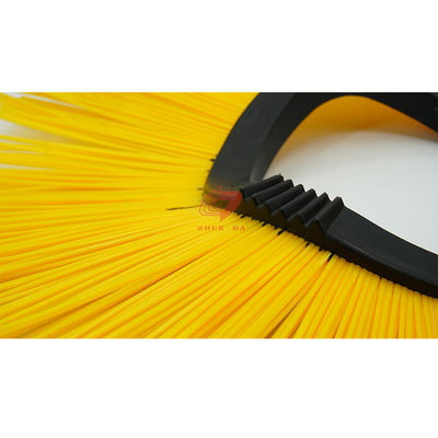 Injection Plastic Road Sweeper Brush Straight Filament With Disc Ring