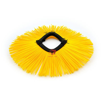 Injection Plastic Road Sweeper Brush Straight Filament With Disc Ring