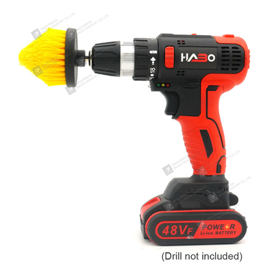 2.5 Inch Tapered Drill Cleaning Brushes For Car PP Material