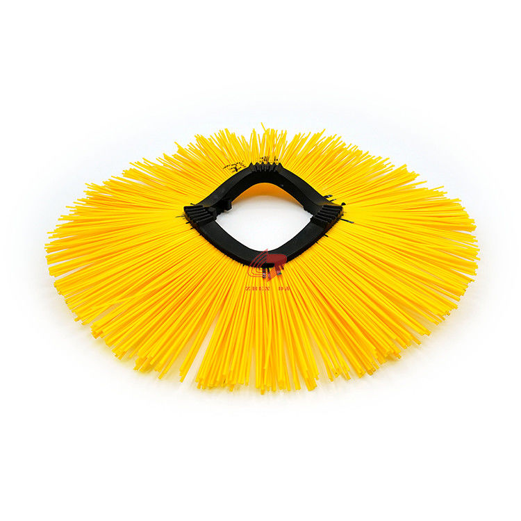 Injection Plastic Road Sweeper Brush Straight Filament With Disc Ring